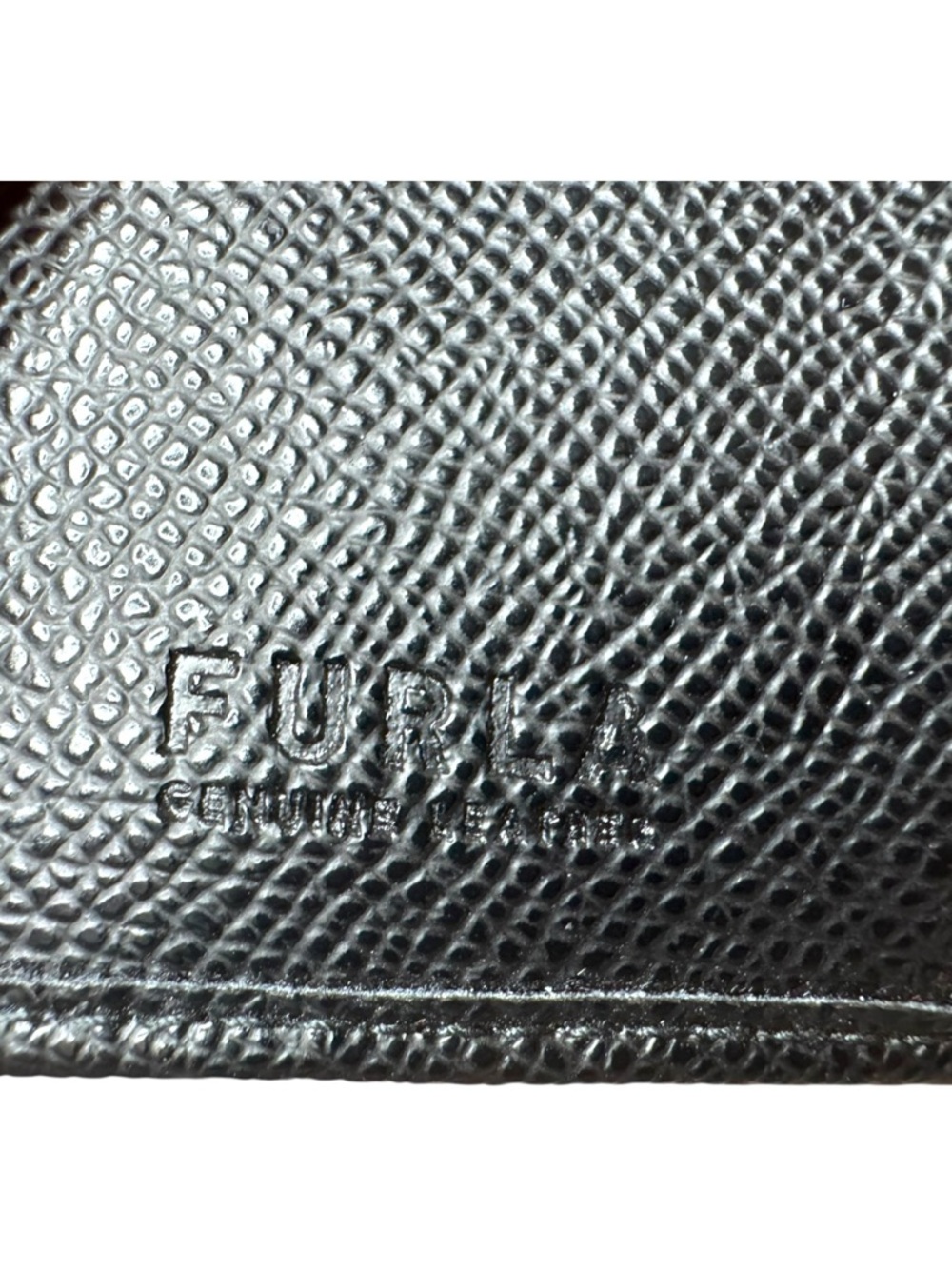 Furla Black Leather Compwct Wallet - Picture 4 of 7